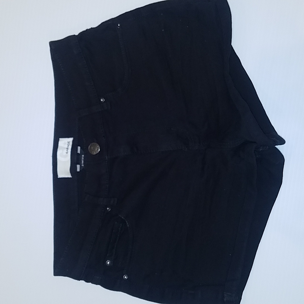 Garage stretch retro high waist black short size 5